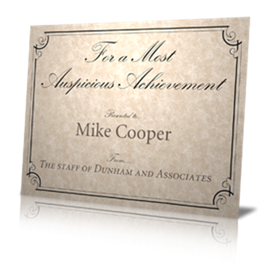 Certificates